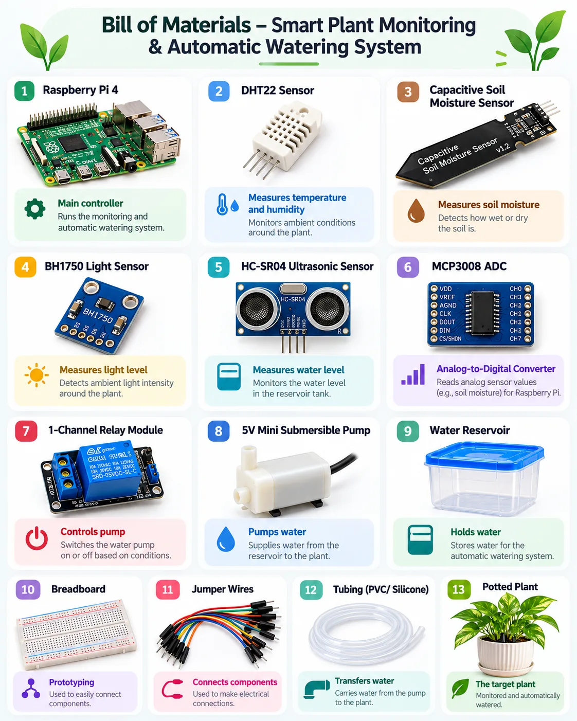 Proposed main hardware components (illustrative)